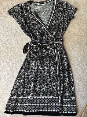 Max Studio Stretch Wrap Dress